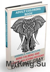 Adult Coloring Book: Animals and Nature
