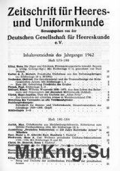 Zeitschrift fur Heeres- und Uniformkunde 179-184