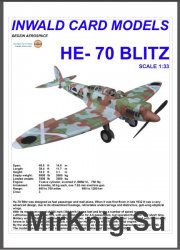  - Heinkel He-70 Blitz [Inwald Card Models]