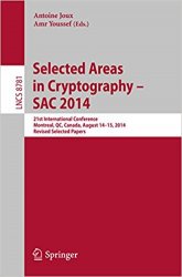 Selected Areas in Cryptography - SAC 2014
