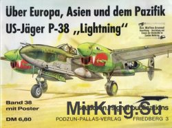 Uber Europa, Asien und dem Pazifik US-Jager P-38 