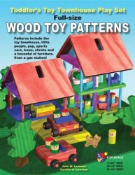 Toddler's Toy Townhouse Play Set Full Size Wood Toy Patterns