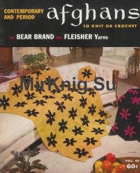 Afghans to Knit or Crochet in Bear Brand or Fleisher Yarns