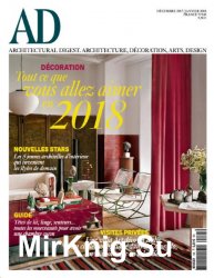 AD / Architectural Digest France  - Decembre 2017/Janvier 2018