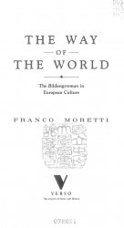 The Way of the World. The Bildungsroman in European Culture