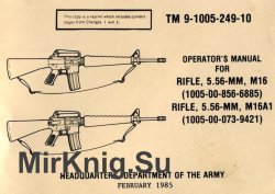 Operator's Manual For M16, M16A1