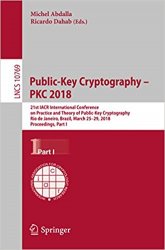 Public-Key Cryptography  PKC 2018, Part I