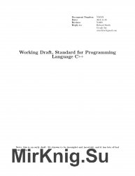 Working Draft, Standard for Programming Language C ++
