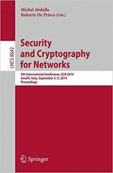 Security and Cryptography for Networks: 9th International Conference, SCN 2014