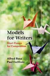 Models for Writers Short Essays for Composition, 12th edition