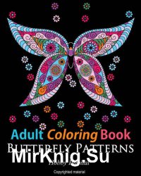 Adult Coloring Books. Butterfly Patterns