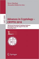 Advances in Cryptology - CRYPTO 2018 (1-3 books)