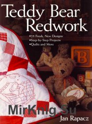 Teddy Bear Redwork