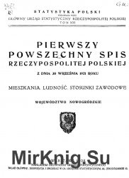 Pierwszy powszechny spis Rzeczypospolitej Polskiej z dnia 30 wrzesnia 1921 roku  Mieszkania. Ludnosc. Stosunki zawodowe  Wojewodztwo nowogrodzkie