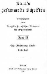 Kant I. - Kant's Gesammelte Schriften (29 )