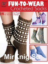 Fun-To-Wear Crocheted Socks