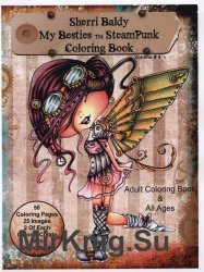 Sherri Baldy My Besties TM Steampunk Coloring Book