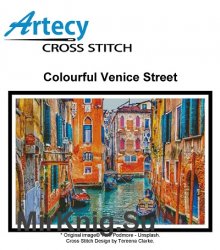 Colourful Venice Street (Artecy Cross Stitch)