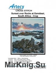 Artecy Cross Stitch - Sunset over Rocks at Gansbaai, South Africa