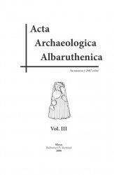 Acta Archaeologica Albaruthenica Vol. 3
