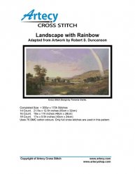 Artecy Cross Stitch - Landscape with Rainbow