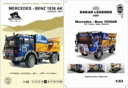 Mercedes-Benz 1936AK Dakar 1987 (Spida Models)