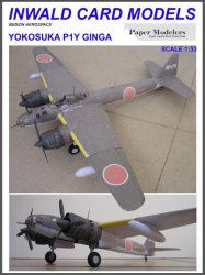  Yokosuka P1Y Ginga (Inwald Card Models)