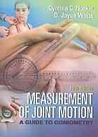 Measurement of joint motion : a guide to goniometry.Fifth edition