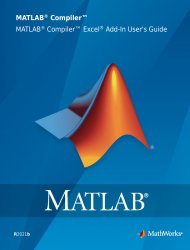 MATLAB Compiler Excel Add-In Users Guide (R2021b)