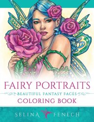 Fairy Portraits. Beautiful Fantasy Faces Coloring Book