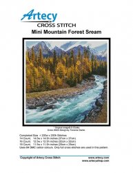 Artecy Cross Stitch - Mini Mountain Forest Stream