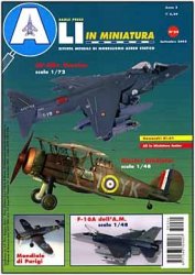 Ali in miniatura No 24 - Gloster Gladiator, McDD AV-8B, Kawasaki Ki-61, F-16A