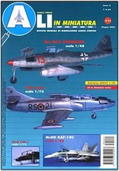 Ali in miniatura No 21 - Me-262, Fiat G-82, Nakajima Gekko, McDD KAF-18 C, Bae Hawk T Mk1