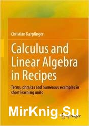 Calculus and Linear Algebra in Recipes