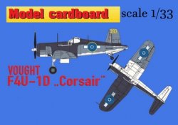 Chance Vought F4U-1A Corsair (Model Cardboard)