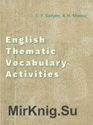 English Thematic Vocabulary Activities