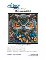 Artecy Cross Stitch - Mini Abstract Owl