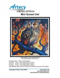 Artecy Cross Stitch - Mini Sunset Owl