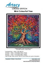 Artecy Cross Stitch - Mini Colourful Tree