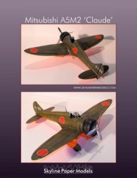 Mitsubishi A5M2 Claude (Skyline Papermodels)