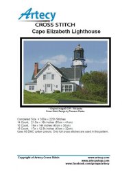 Artecy Cross Stitch - Cape Elizabeth Lighthosue